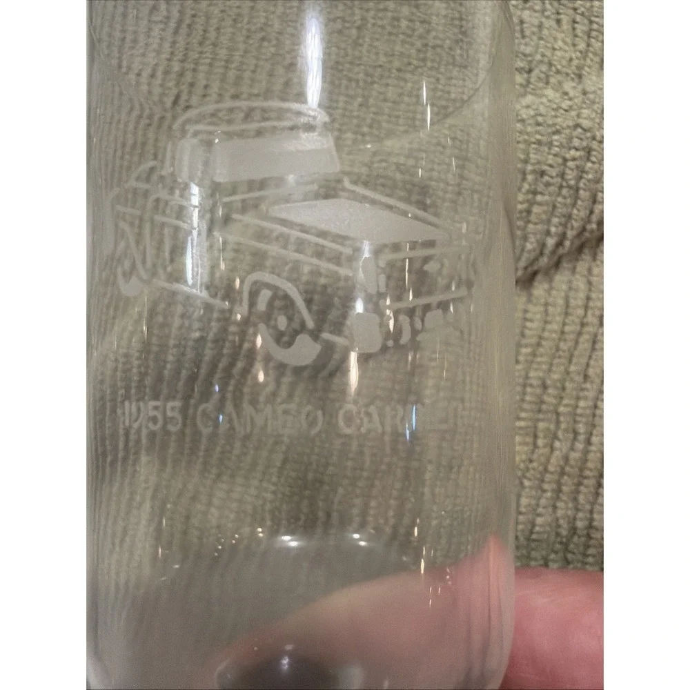 Set Of 8 Vtg Federal Glass Nordic Barware  With Etched Classic Car &2 Server0051